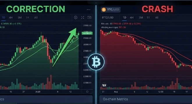 Bitcoin Market Correction vs. Crash