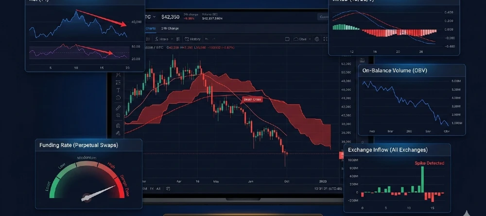 What Technical Indicators Signal a Bitcoin Downtrend?