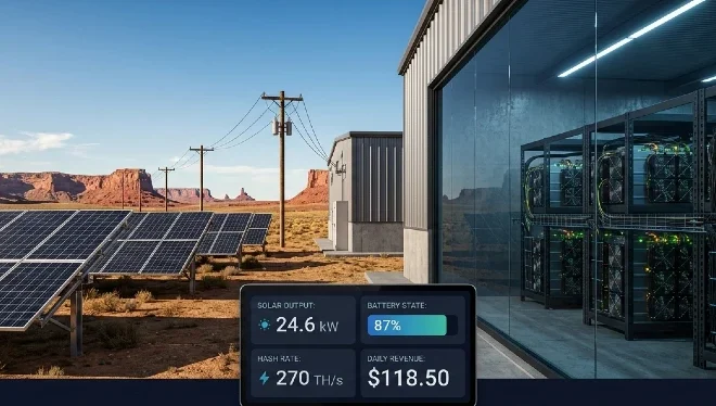 Cryptocurrency Mining with Solar Power