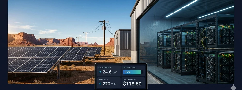 Cryptocurrency Mining with Solar Power